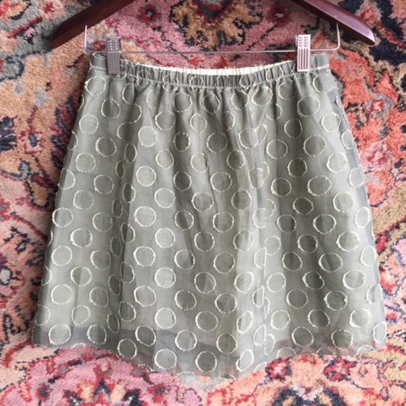J Crew Organza Dots Skirt - Picture 2 of 4